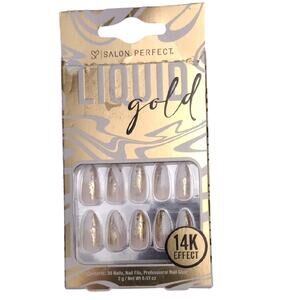 Liquid Gold Press-On Nails - Gold